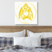  gorilla canvas afdruk (Insitu (Slaapkamer))