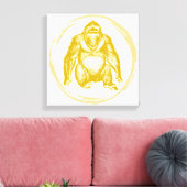  gorilla canvas afdruk (Insitu (Woonkamer))