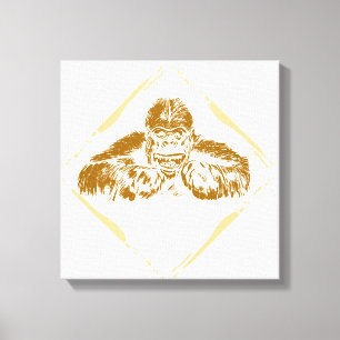 gorilla canvas afdruk