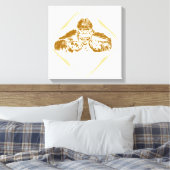  gorilla canvas afdruk (Insitu (Slaapkamer))