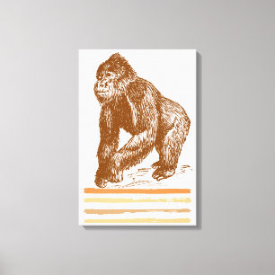 Gorilla Canvas Afdruk