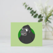 Gorilla Cartoon Briefkaart (Staand voorkant)