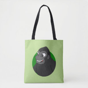 Gorilla Cartoon Canvas tas