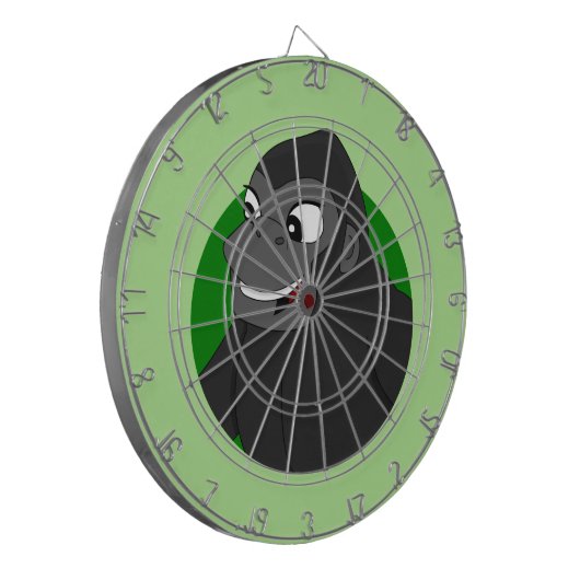 Gorilla Cartoon-dartboard met kunstwerken Dartbord (Voorkant Links)