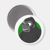 Gorilla Cartoon Magnet Magneet (Voorkant / Achterkant)