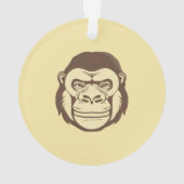 Gorilla Cartoon Tekening Ornament (achterkant)