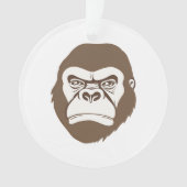 Gorilla Cartoon Tekening Ornament (voorkant)
