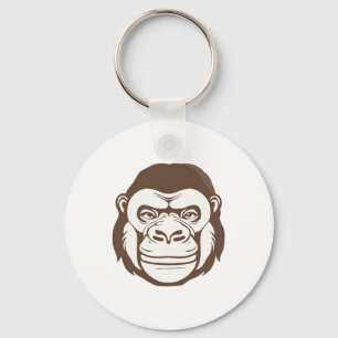 Gorilla Cartoon Tekening Sleutelhanger