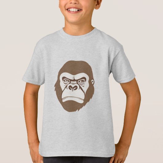 Gorilla Cartoon Tekening T-shirt (Voorkant)