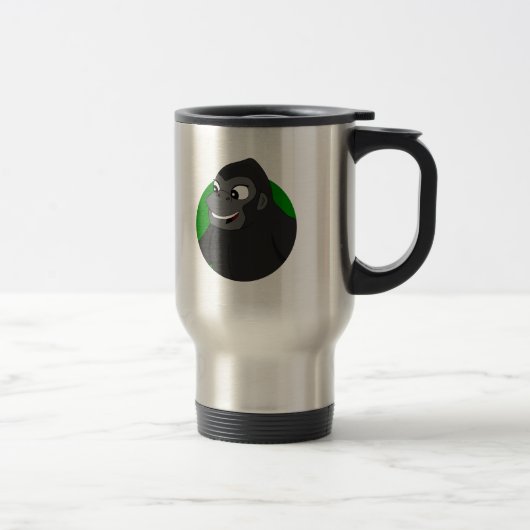 Gorilla Cartoon Travel Mug (Droit)