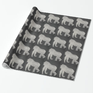 Gorilla Chalkboard Cadeaupapier
