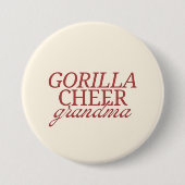 Gorilla Cheer Grandma Ronde Button 7,6 Cm (Voorkant)