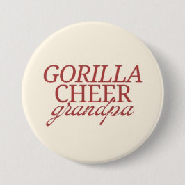 Gorilla Cheer Grandpa Ronde Button 7,6 Cm