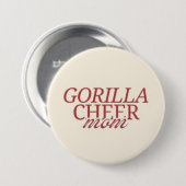 Gorilla Cheer mom Ronde Button 7,6 Cm (Voorkant /achterkant)