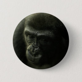 Gorilla Closeup.png Ronde Button 5,7 Cm