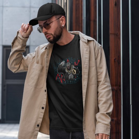 Gorilla Crashing Market T-shirt