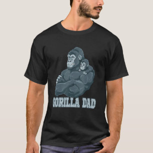 Gorilla Dad Gorilla Dad Papa Vaderdag T-shirt
