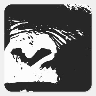 Gorilla Days Vierkante Sticker