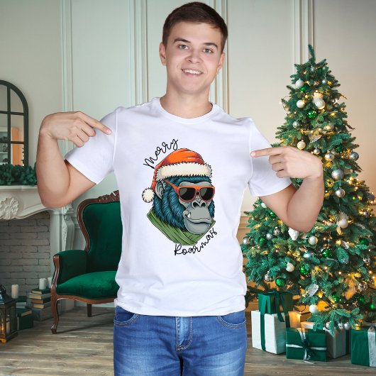 Gorilla de Noël | Merry Roarmas X-Mas T-Shirt