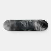 Gorilla Deep in ThrorBlack White Fog Skateboard (Horizontaal)