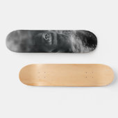 Gorilla Deep in ThrorBlack White Fog Skateboard (Horizontaal)