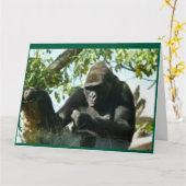 Gorilla-denken Kaart (Gele Bloem)