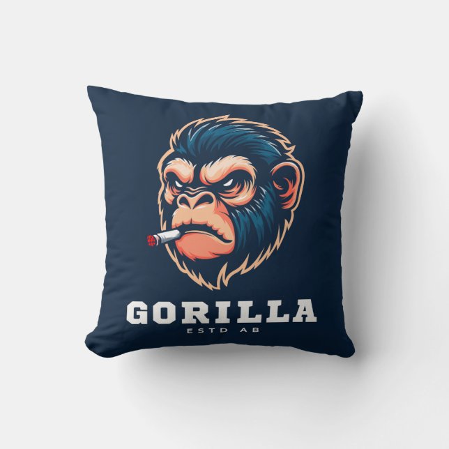 gorilla design pillow kussen (Voorkant)