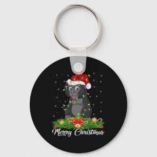 Gorilla Dierenvriend Matching Santa Hat Gorilla Ch Sleutelhanger