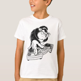 Gorilla DJ Uniek ontwerp T-shirt