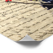 Gorilla en hartballonnen poster (Hoek)