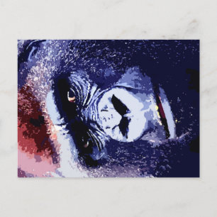 Gorilla Face Briefkaart