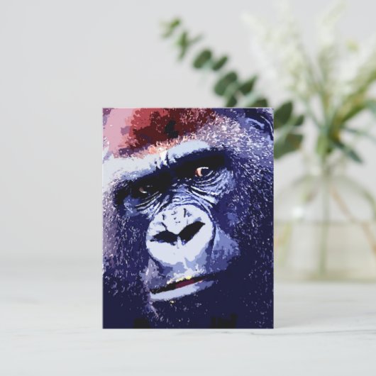 Gorilla Face Invitations - Funny Gorillas (Debout devant)