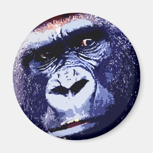 Gorilla Face Magneet (Voorkant)