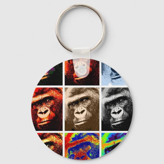 Gorilla Faces Sleutelhanger (Voorkant)