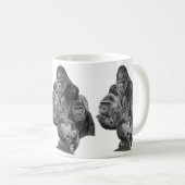 Gorilla Family Mug (ゴリラ家族のマグカップ)Gorilla Life (Devant droit)