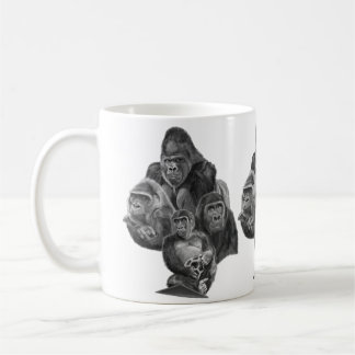 Gorilla Family Mug (ゴリラ家族のマグカップ）Gorilla Life
