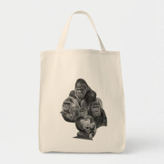 Gorilla Family Totebag (ゴリラ家族のトートバッグ）Gorilla Life Tote Bag