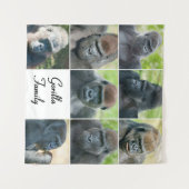Gorilla Family Wandkleed (Voorkant (horizontaal))