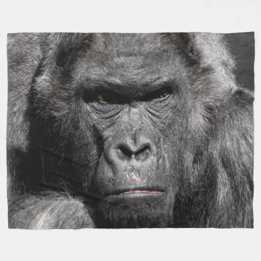 Gorilla Fleece Blanket (Voorkant (Horizontaal))