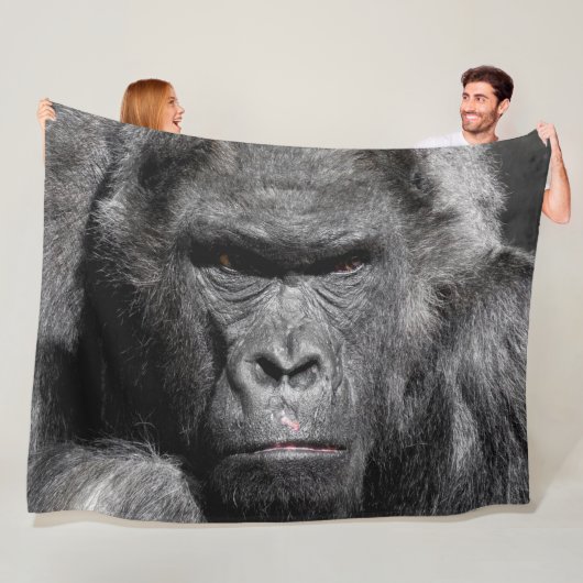 Gorilla Fleece Blanket Deken (In situ)