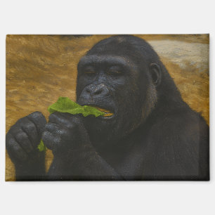 Gorilla Grace - Realistisch wildlife portret Magneet