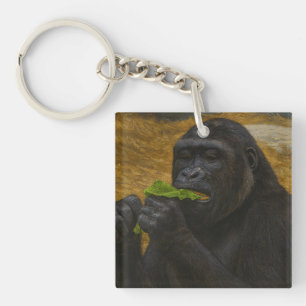 Gorilla Grace - Realistisch wildlife portret Sleutelhanger