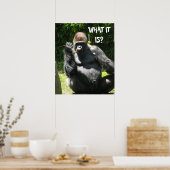 GORILLA GREETING poster (Keuken)