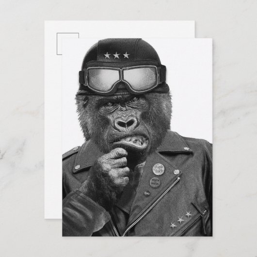 Gorilla Guy Briefkaart (Voorkant / Achterkant)