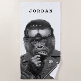 Gorilla Guy | Jouw namen toevoegen Strandlaken