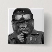 Gorilla Guy Vierkante Button 5,1 Cm (Voorkant)