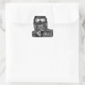Gorilla Guy Vierkante Sticker (Tas)