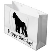 Gorilla iHappy Birthday Large Cadeauzakje (Voorkant Gekanteld)