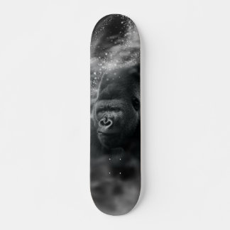 Gorilla in diepe gedachten Zwart Wit Nevel Skateboard