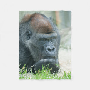 Gorilla in gedachten fleece deken